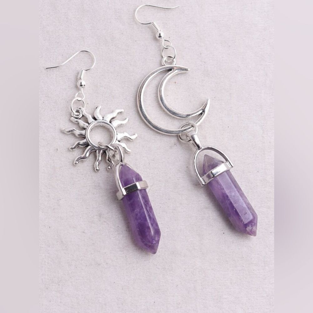 Crystal drop earrings M851